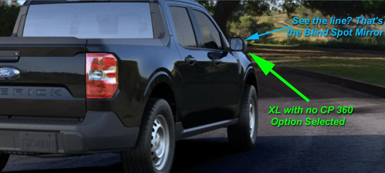 Ford Maverick Stick-on blind spot mirrors recommendations? XLnoCP360