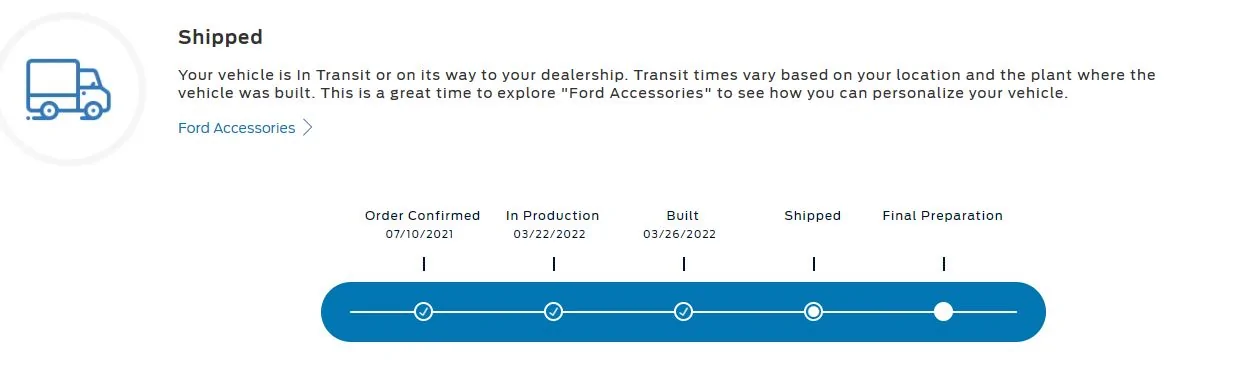 Ford Maverick Anyone with a 3/14 build date get any updates? shipped1