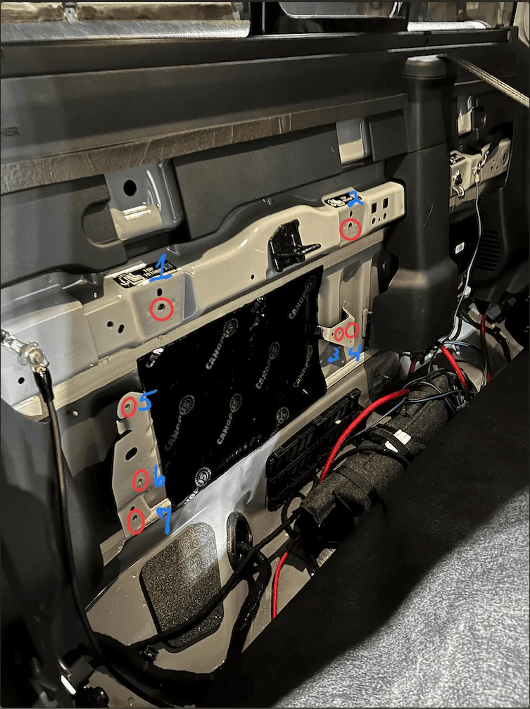 Ford Maverick Kicker Hideaway HS10 installed behind rear seats Screen Shot 2022-03-30 at 2.58.52 PM