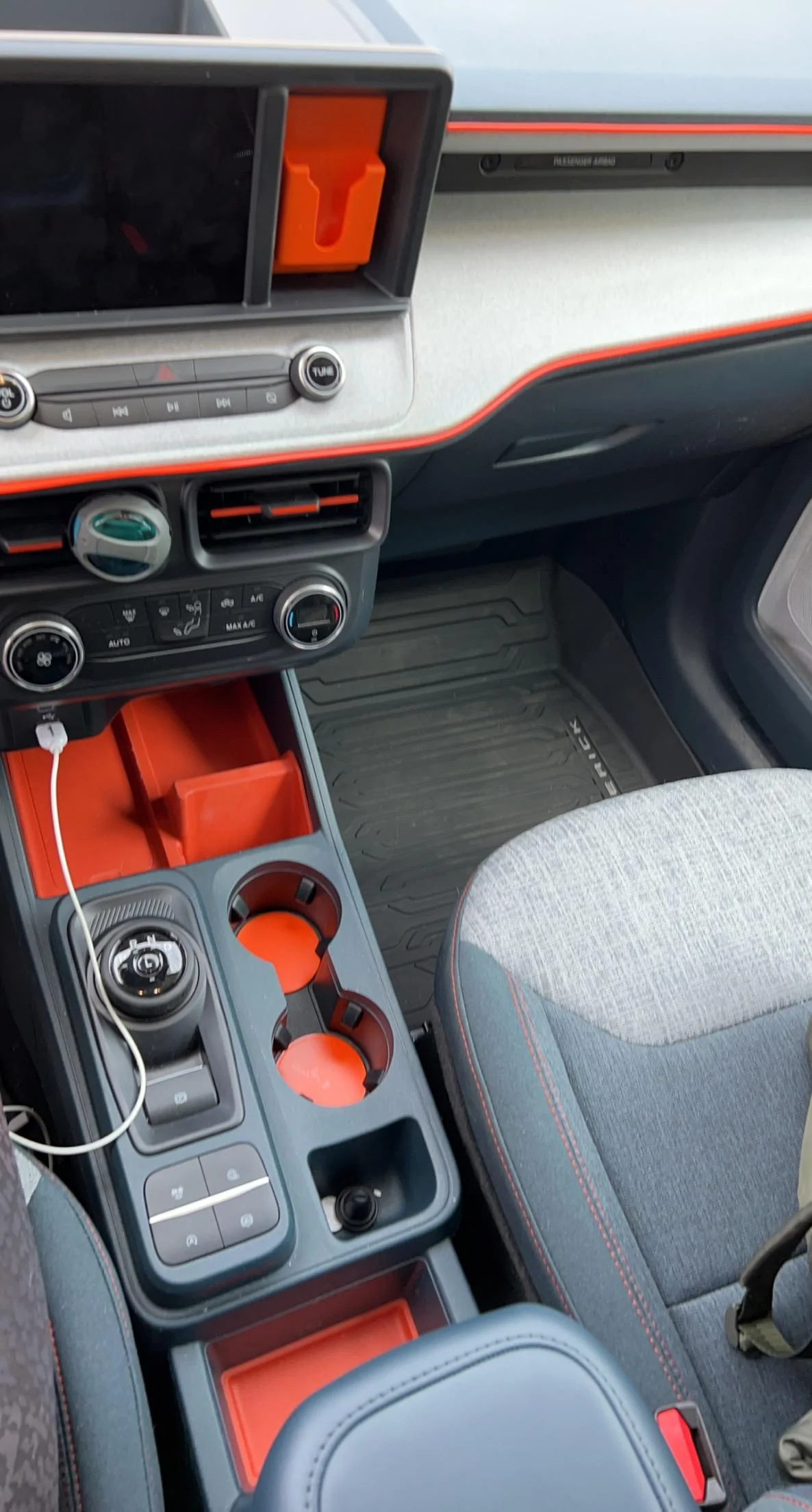 Ford Maverick Modified dash with orange trim strip -- before & after. Feedback for 1st timer? 9D835688-A4C7-4596-A4B3-78FA77905BD8