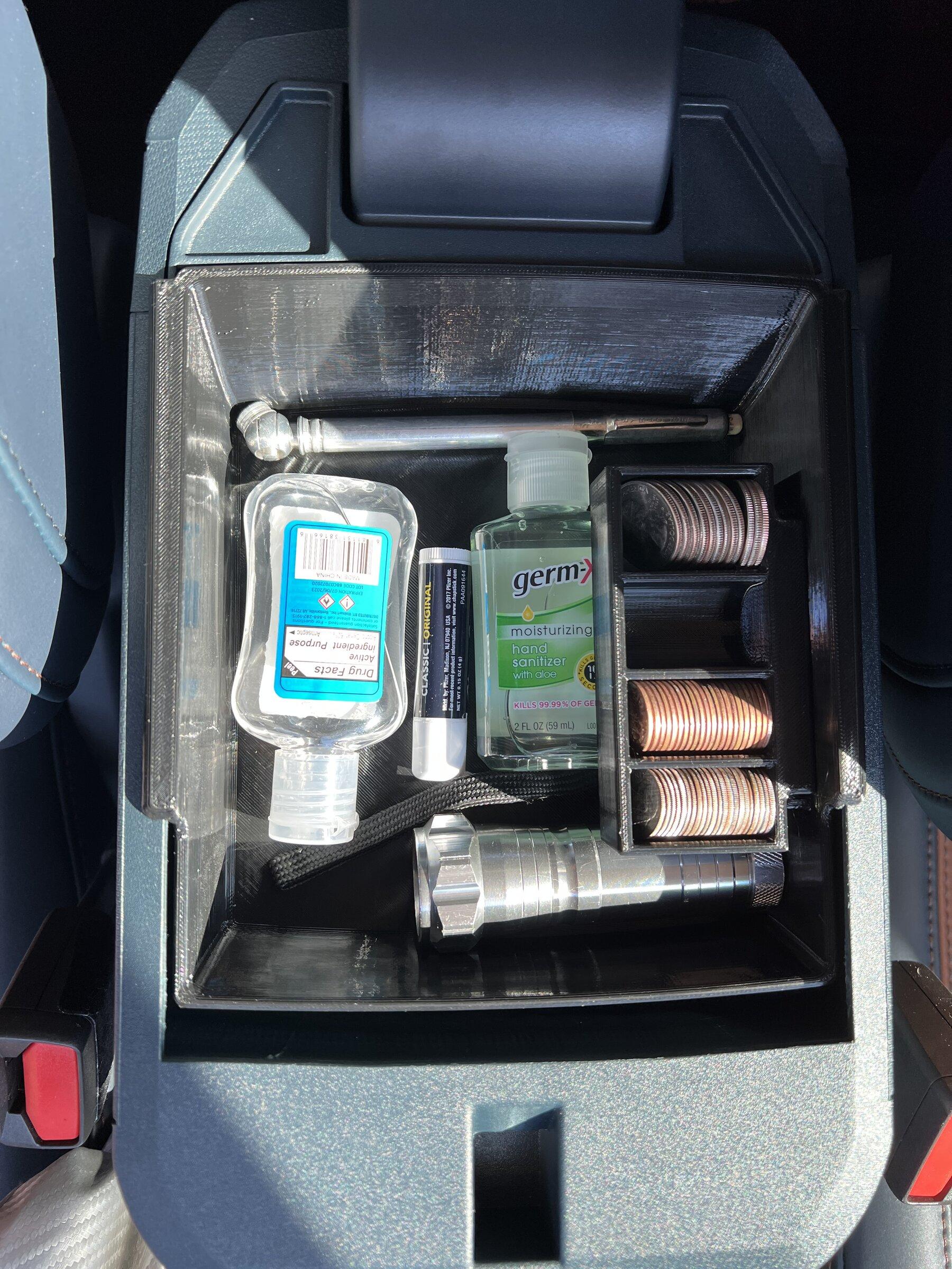 Ford Maverick Center console organizer IMG_1564