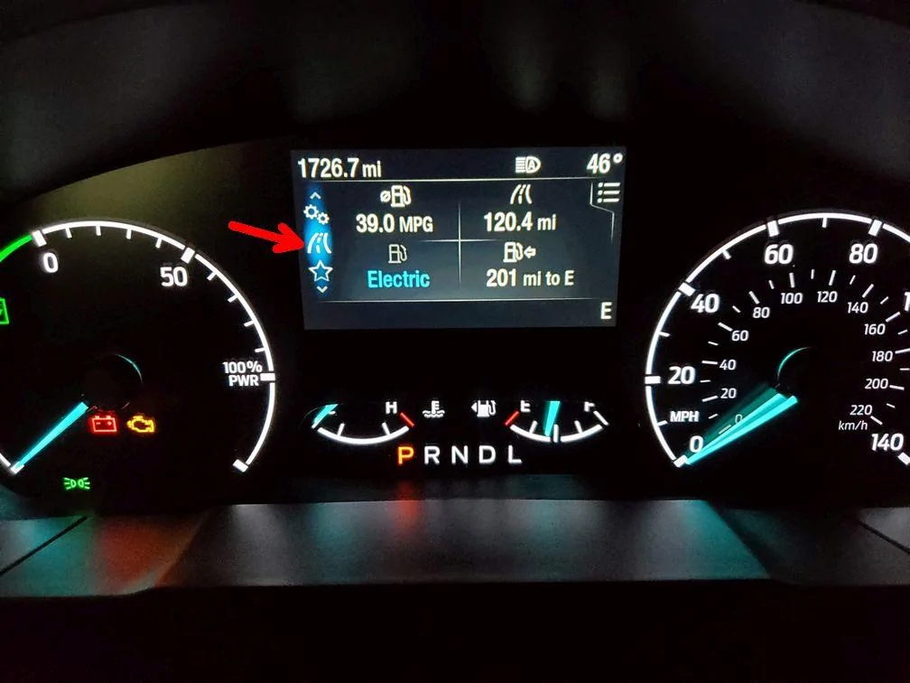 Ford Maverick How do I reset the trip odometer? t1