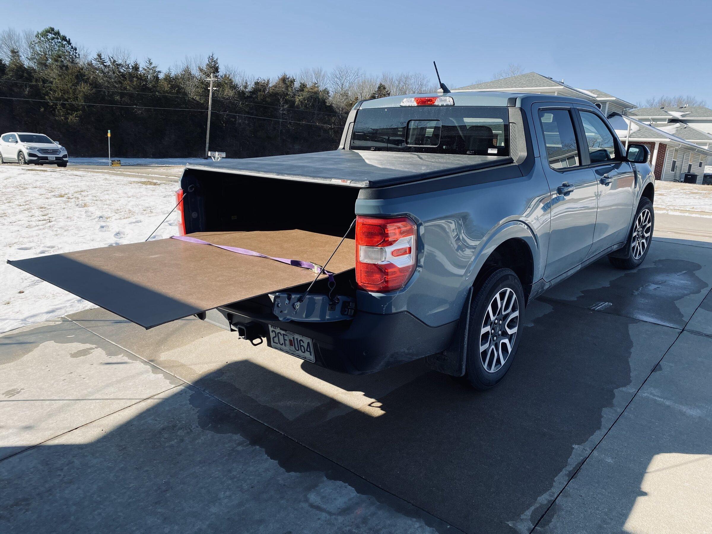Ford Maverick Hauling plywood experience DB8E652A-0C35-418D-A344-3C5B5B043CF9