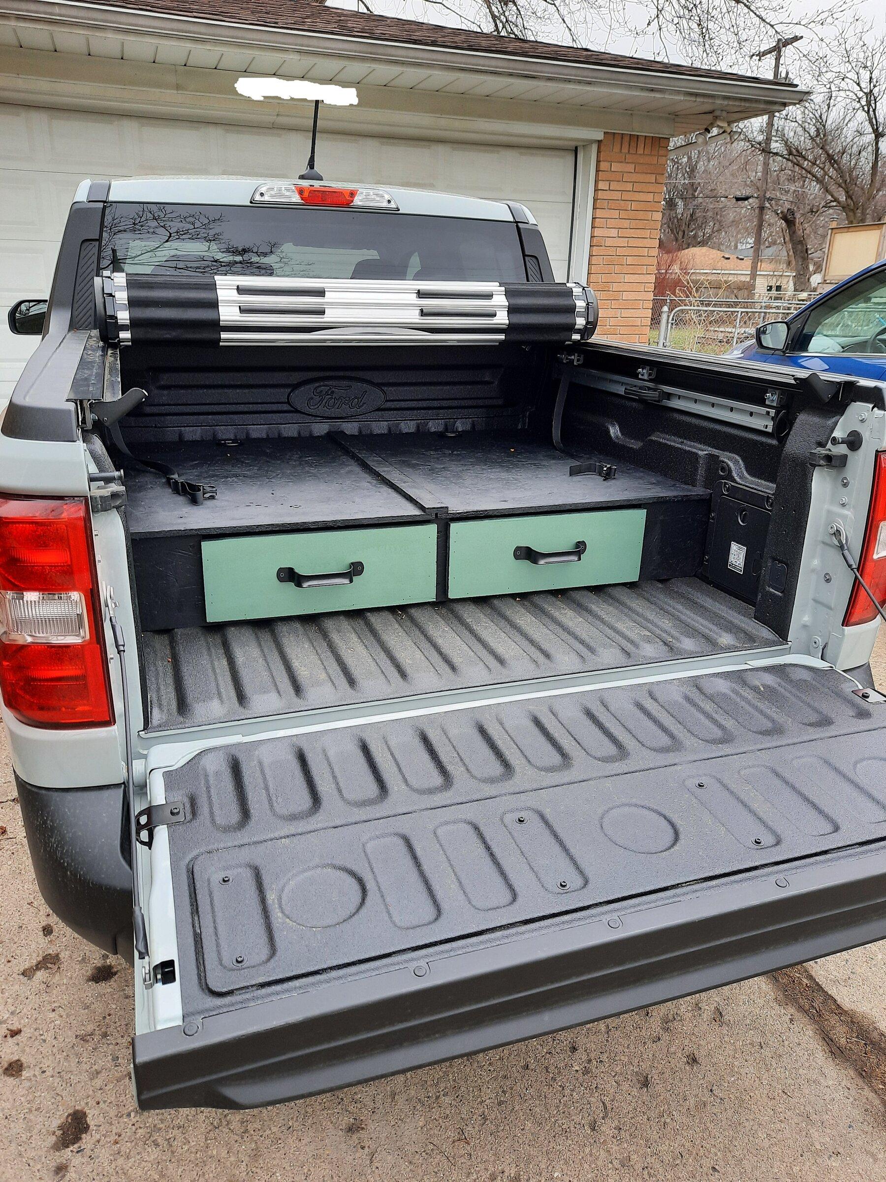 Ford Maverick Decked Bed Drawers closed