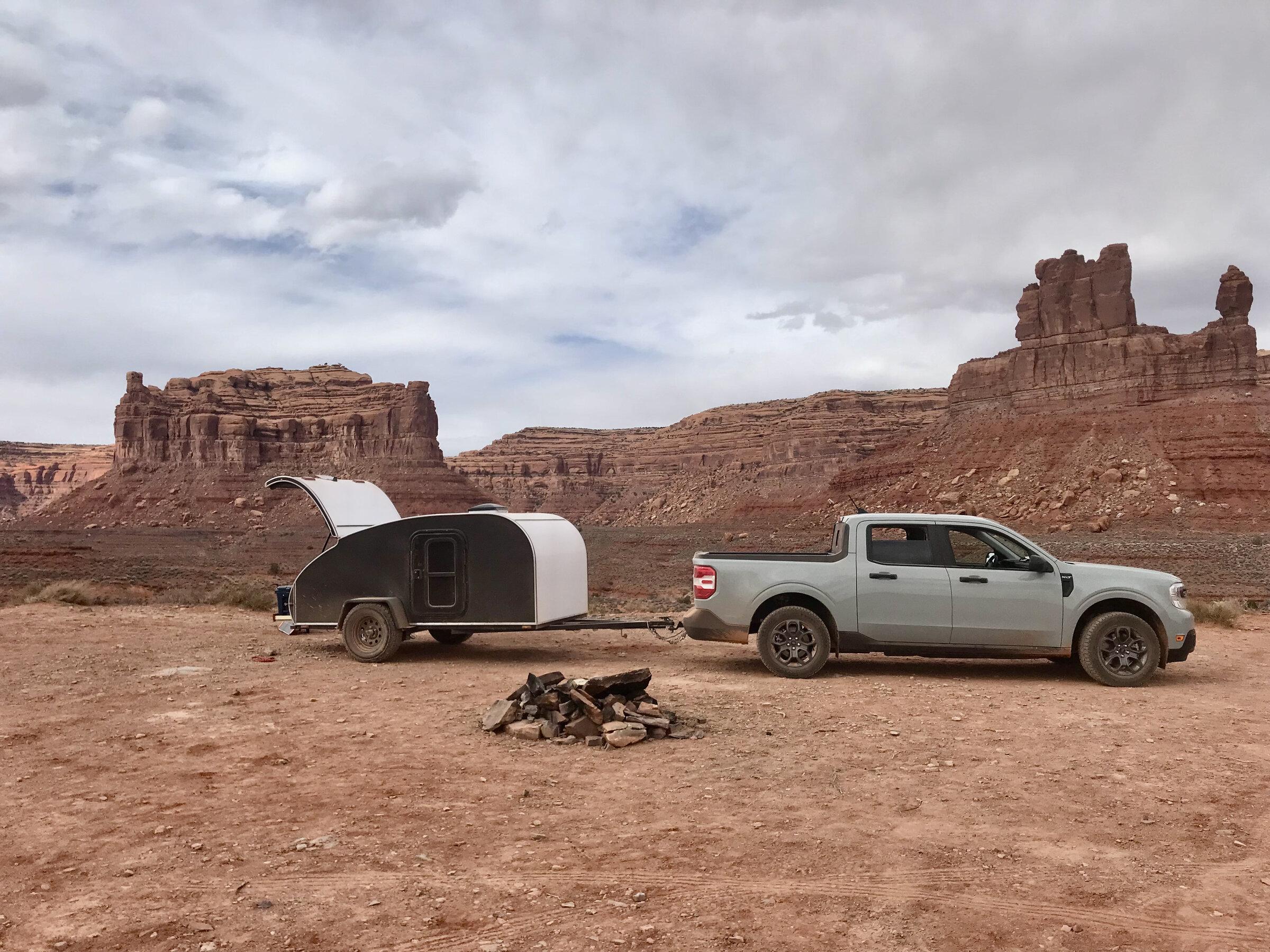 Ford Maverick Towing teardrop camper from IA to UT with Hybrid XLT.  22mpg roundtrip [Trip Report] IMG_9278