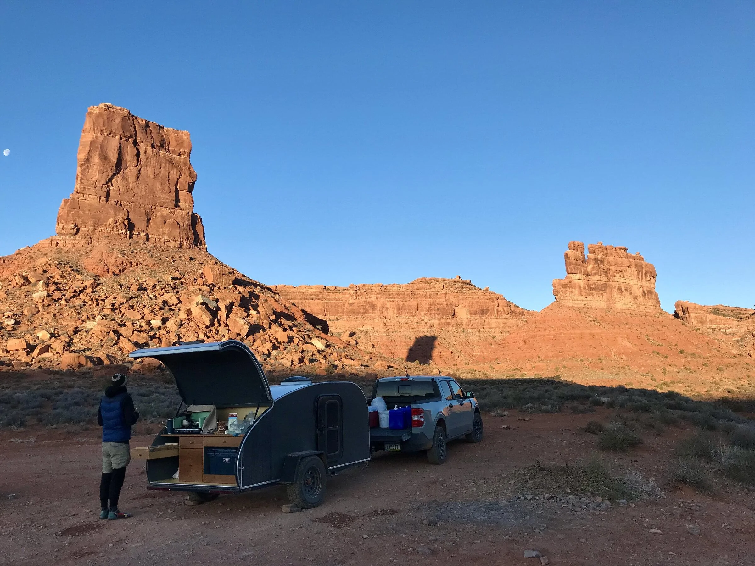 Ford Maverick Towing teardrop camper from IA to UT with Hybrid XLT.  22mpg roundtrip [Trip Report] IMG_9468