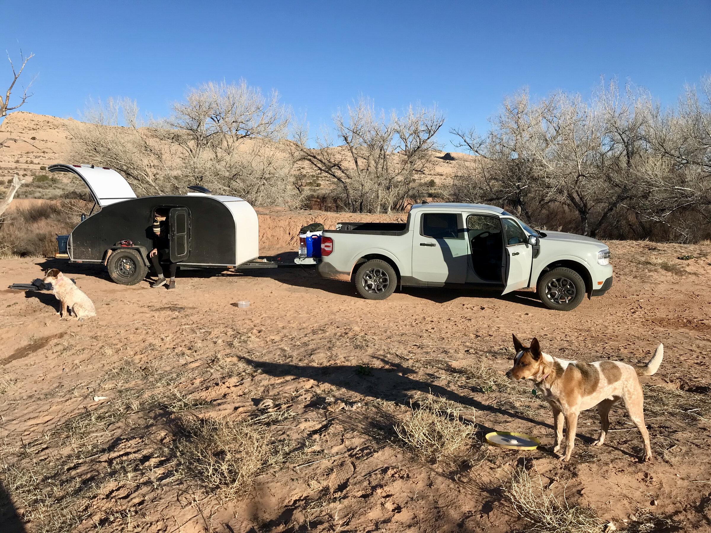 Ford Maverick Towing teardrop camper from IA to UT with Hybrid XLT.  22mpg roundtrip [Trip Report] IMG_9853