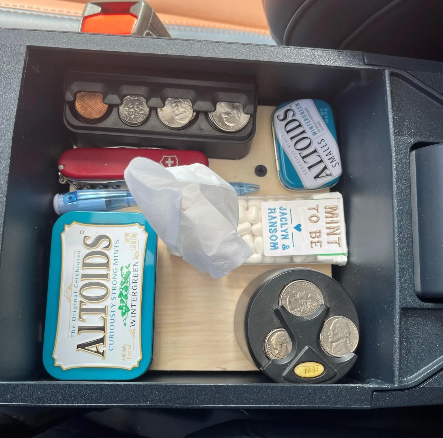 Ford Maverick Center console organizer IMG_4249