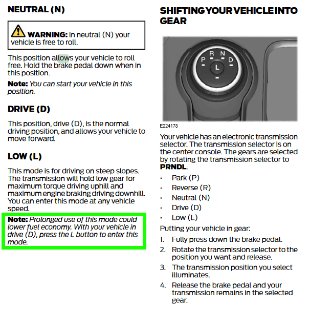 Ford Maverick Driving in Low mode?????? 1648961879368