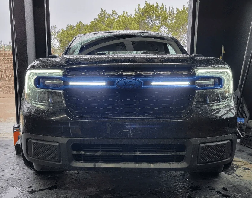 Ford Maverick Grille bar DRLs and sequentials 1649024576280
