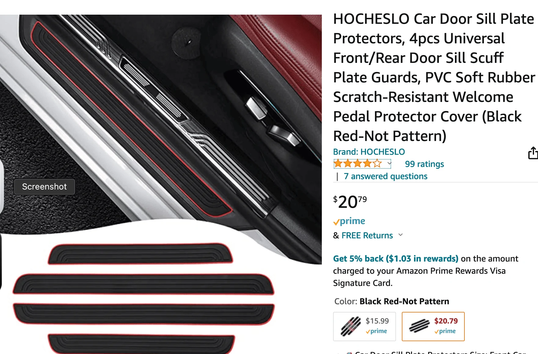 Ford Maverick Door Sill Protection Screen Shot 2022-04-03 at 8.19.58 PM