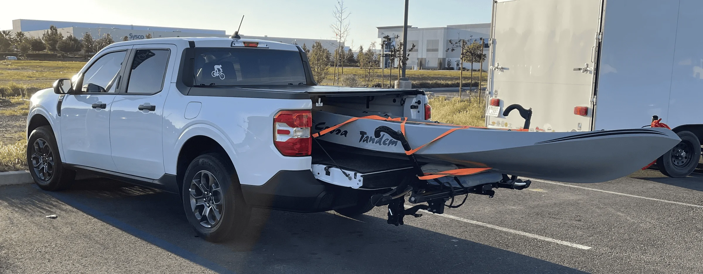 Ford Maverick My Maverick hauling a 13 foot kayak! tempImage7RymJm