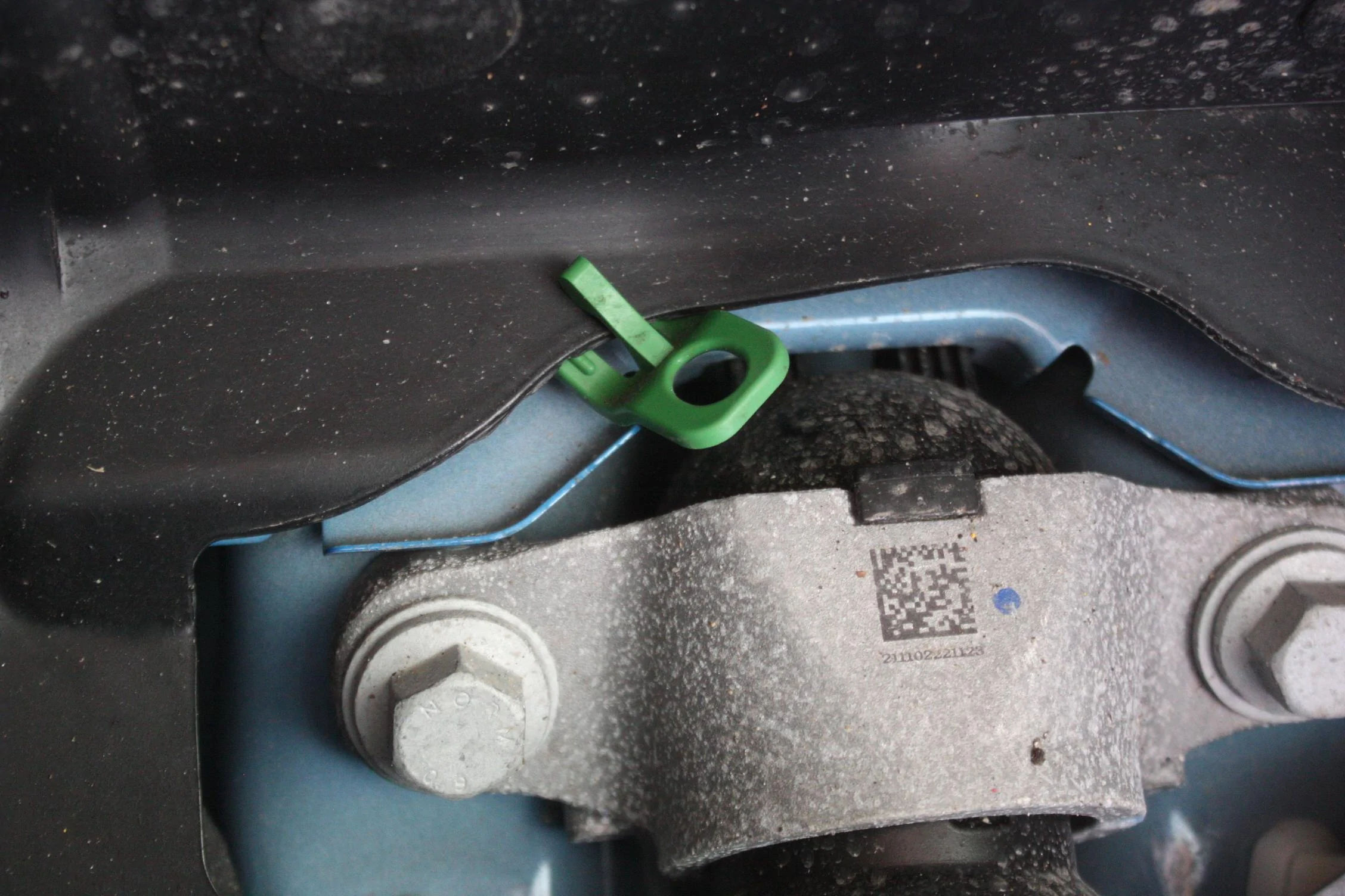 Ford Maverick Hybrid fuel door emergency release. IMG_2402