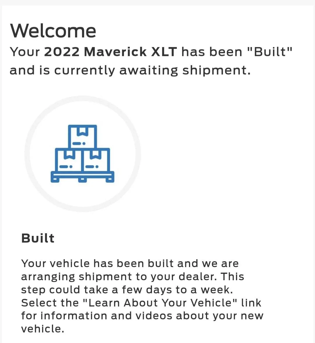 Ford Maverick How long from Production to Delivery? Screenshot_20220407-151415_Chrom