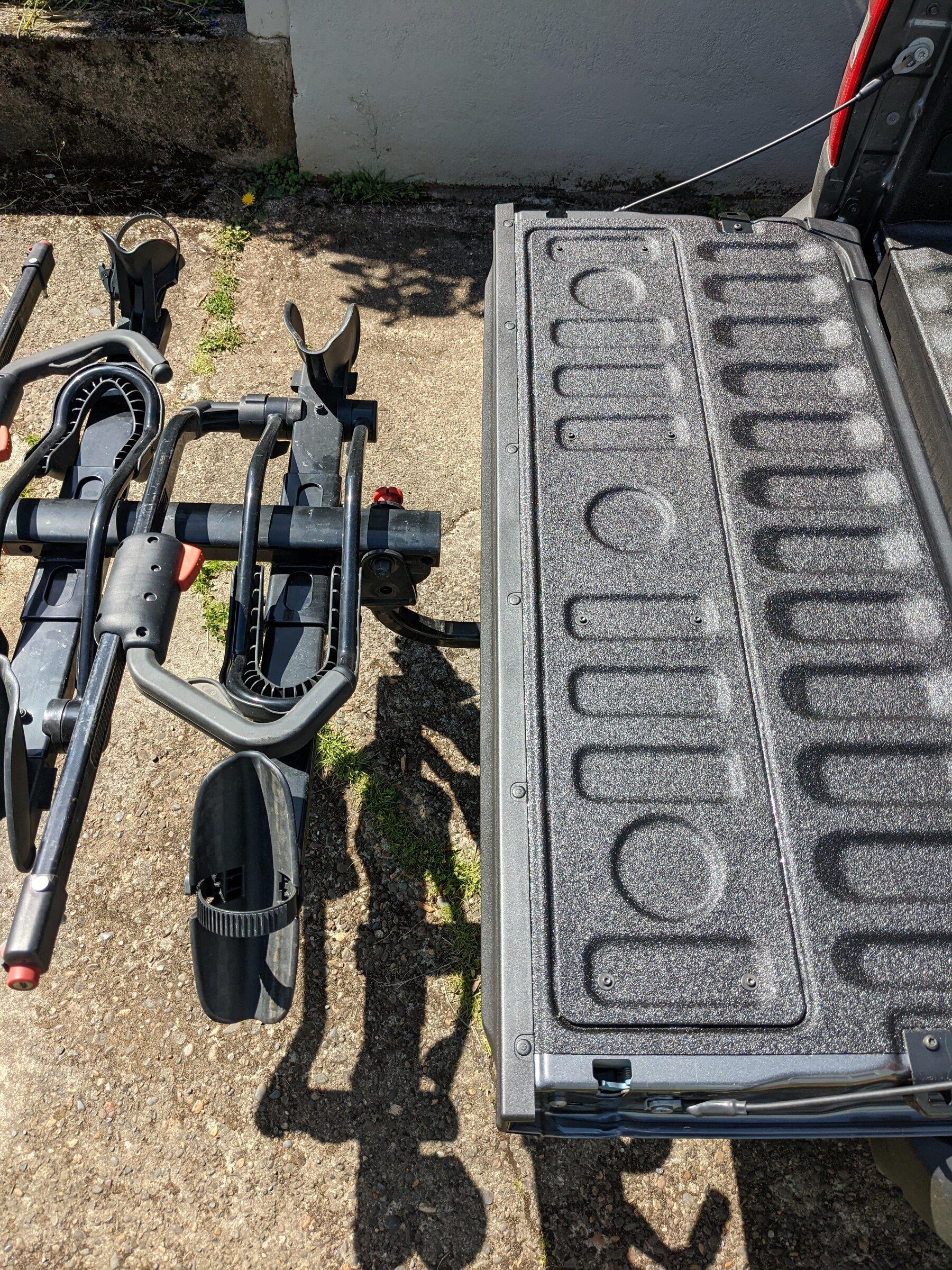 Ford Maverick Solved: Hitch Mount Bike Rack Interference PXL_20220407_191004053