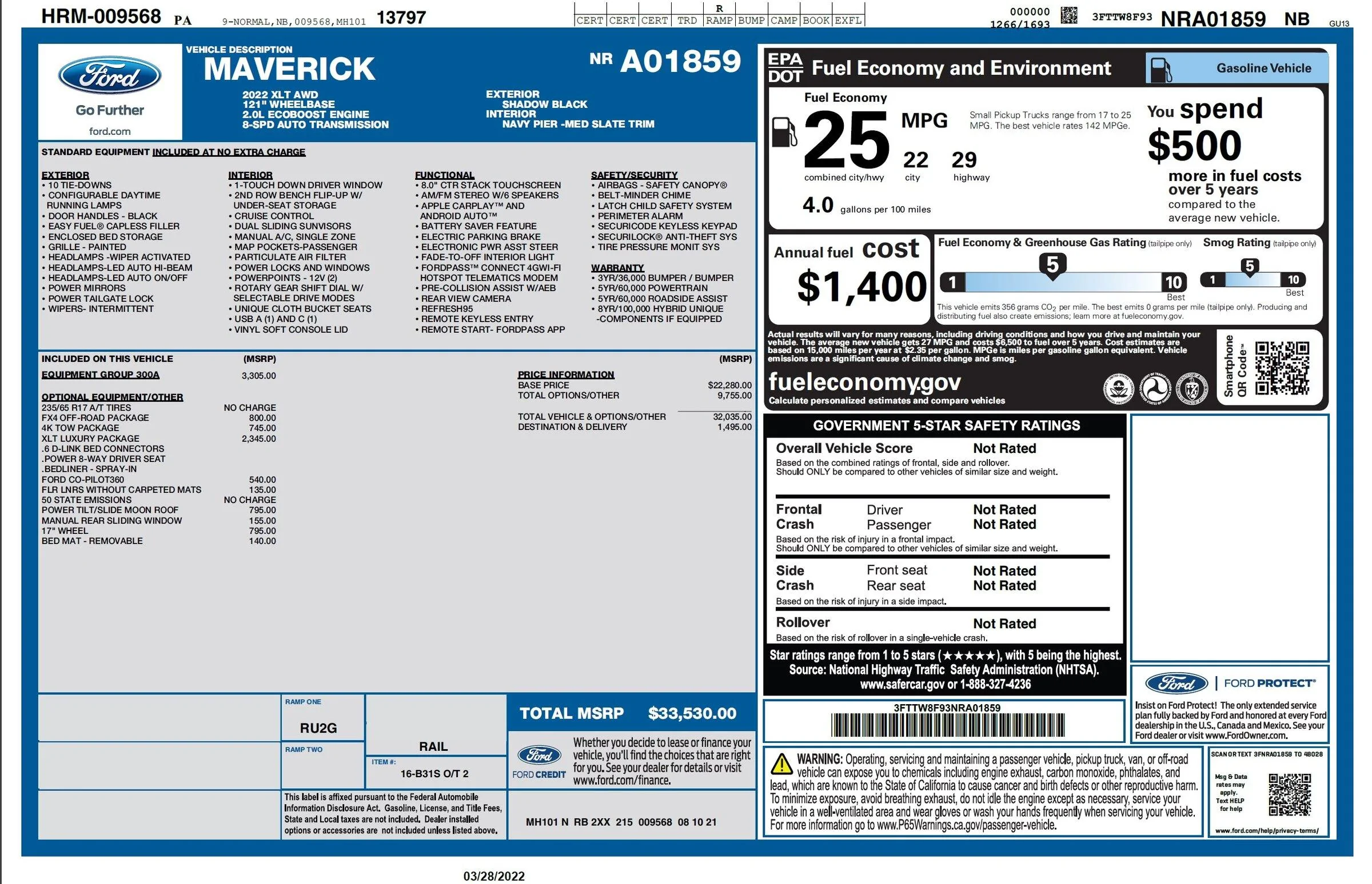 Ford Maverick Buyer Dropped Out, XLT 4K FX4 Lux Good Pricing? mav