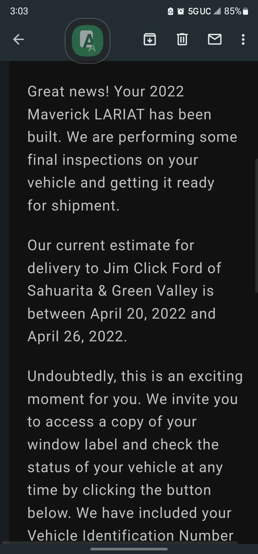 Ford Maverick IN PRODUCTION!!! Screenshot_20220409-030327_Gmail