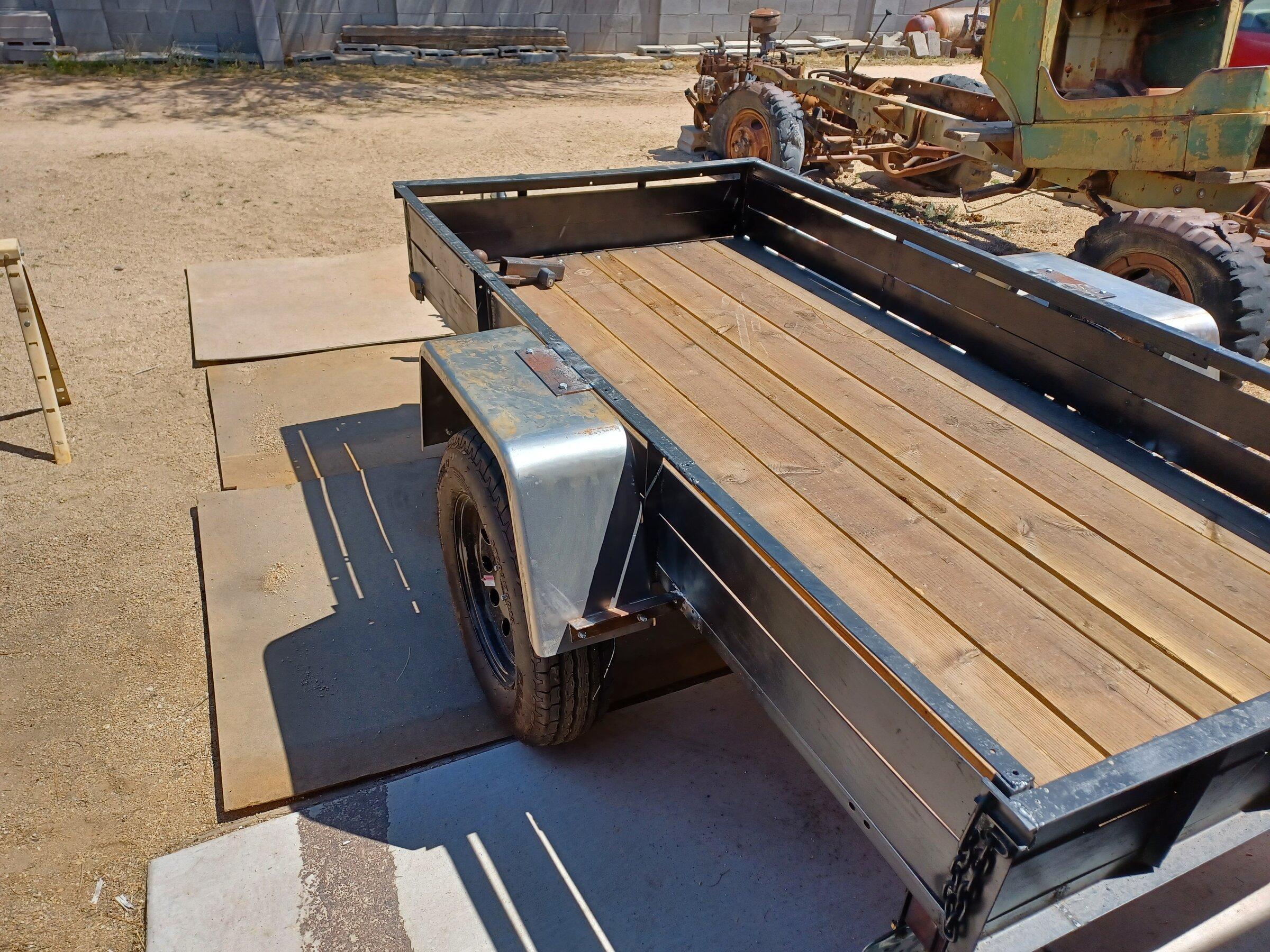 Ford Maverick Building a light utility trailer. Trailer 5
