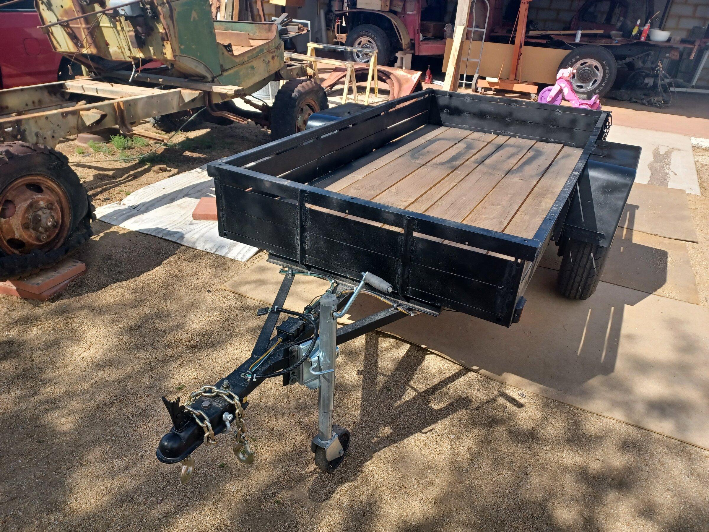 Ford Maverick Building a light utility trailer. Trailer 6