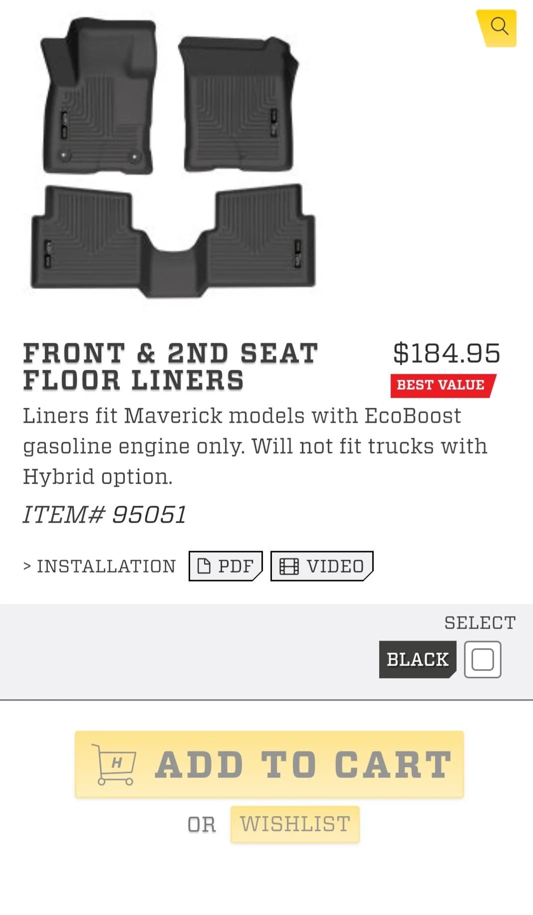 Ford Maverick Replaced xl hybrid floor liners with Husky Weatherbeater Screenshot_20220410-091838_Chrom