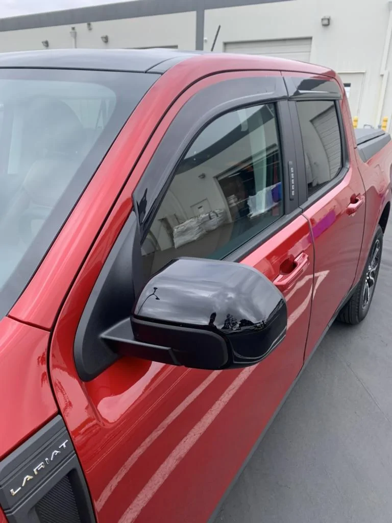 Ford Maverick Ford (Lund) window rain guards - not a fan… MavWindowDeflectors
