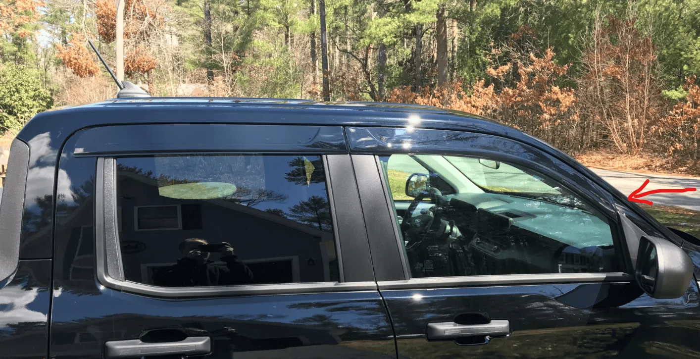 Ford Maverick Ford (Lund) window rain guards - not a fan… 1649710363100