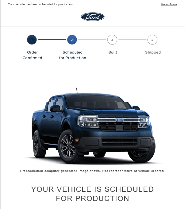 Ford Maverick Finally received a "Thursday" Email! 1649975316199