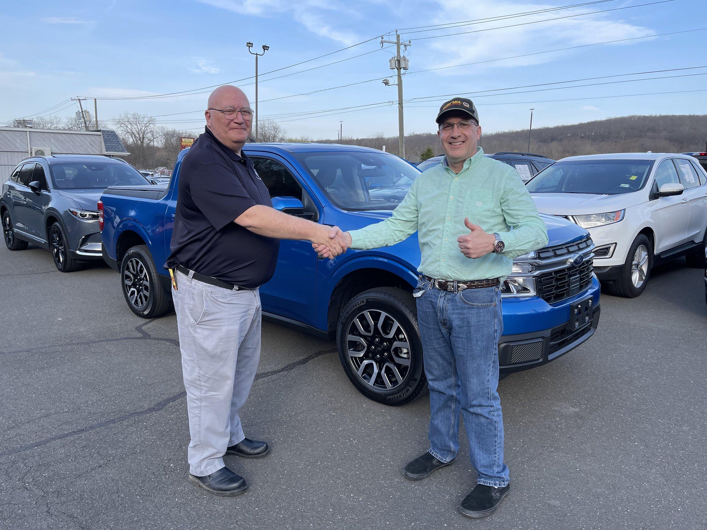 Ford Maverick Received my Velocity Blue Lariat and had a good dealer experience IMG_1142