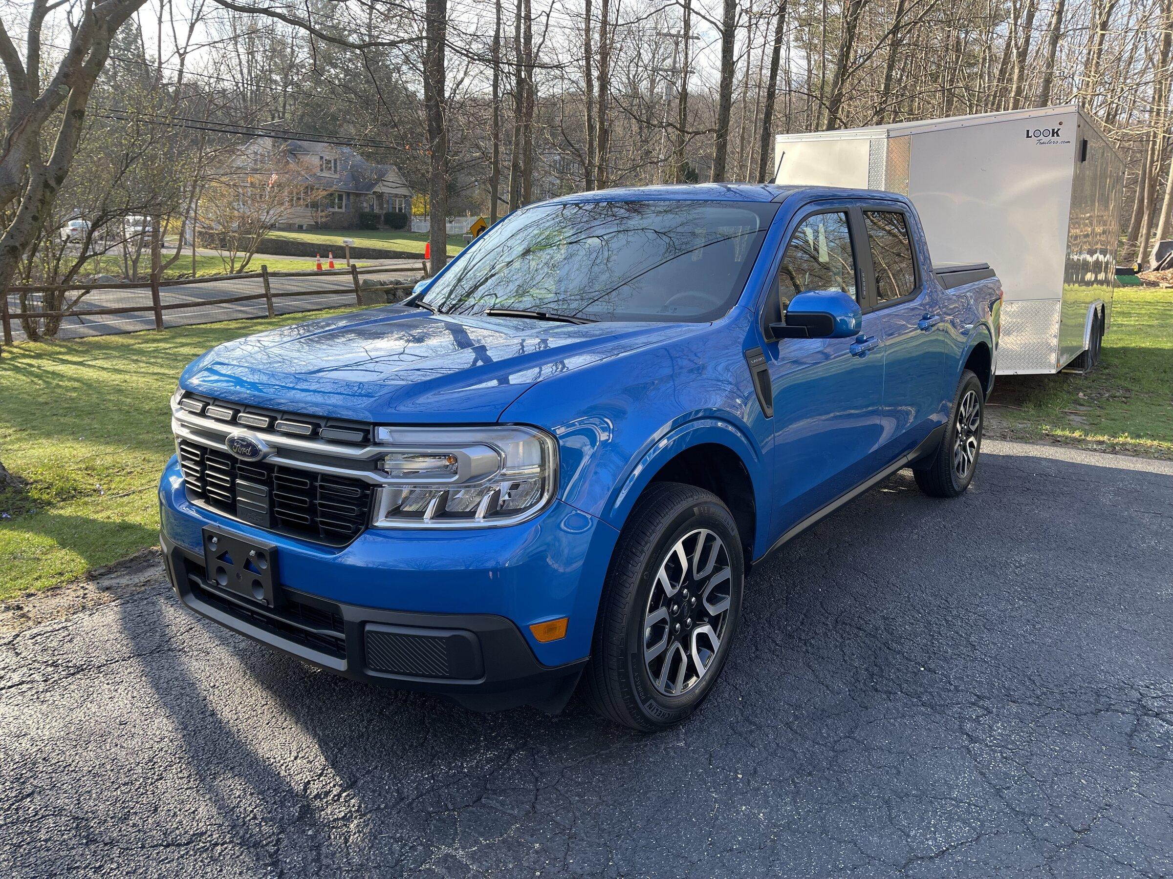 Ford Maverick Received my Velocity Blue Lariat and had a good dealer experience IMG_1143