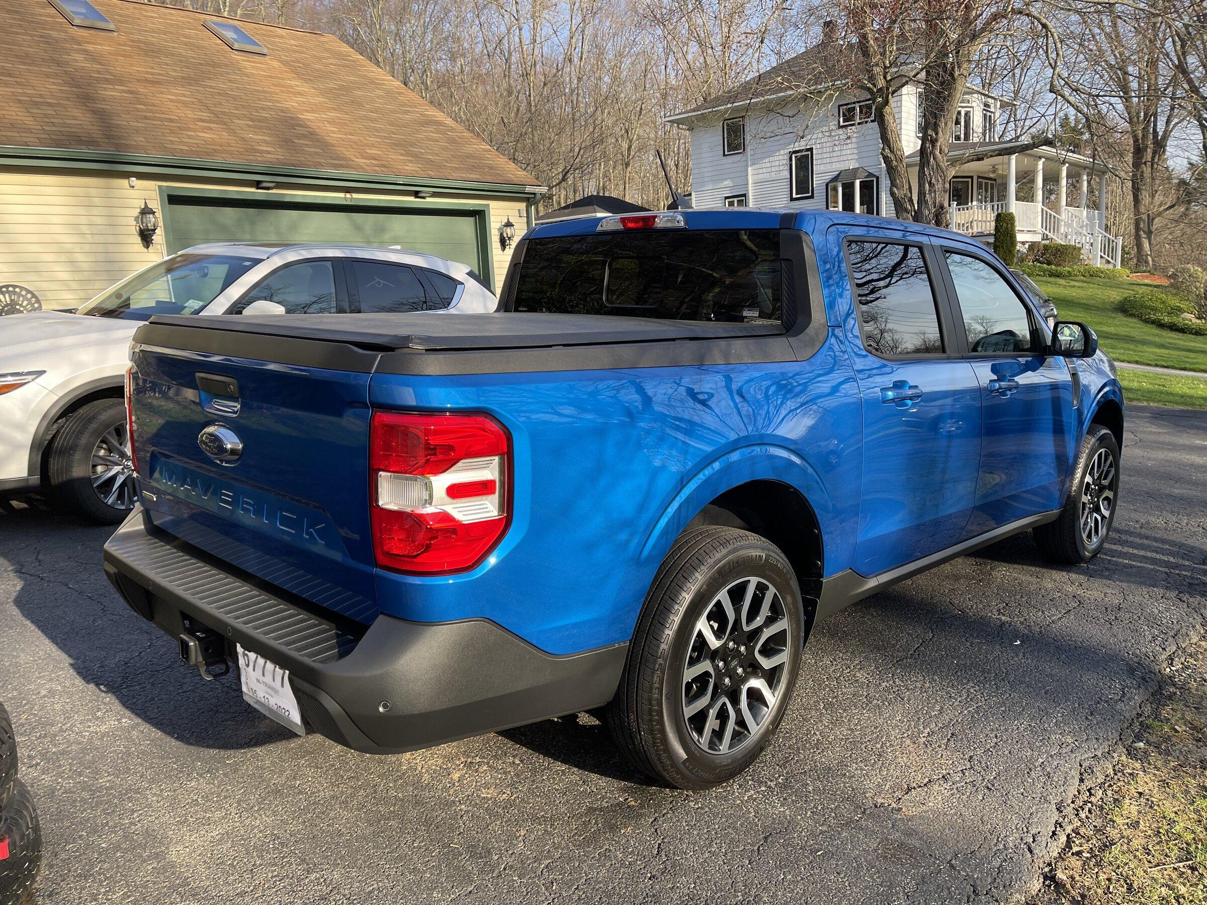Ford Maverick Received my Velocity Blue Lariat and had a good dealer experience IMG_1146