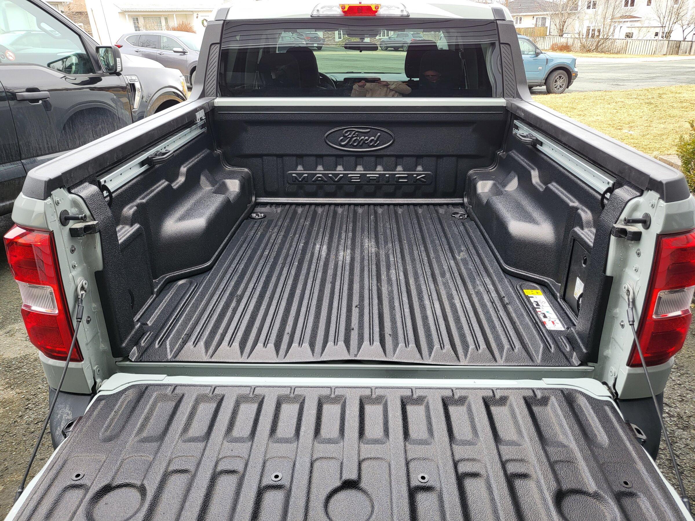Ford Maverick Drop in bed liner installed better than expected! 20220410_124531