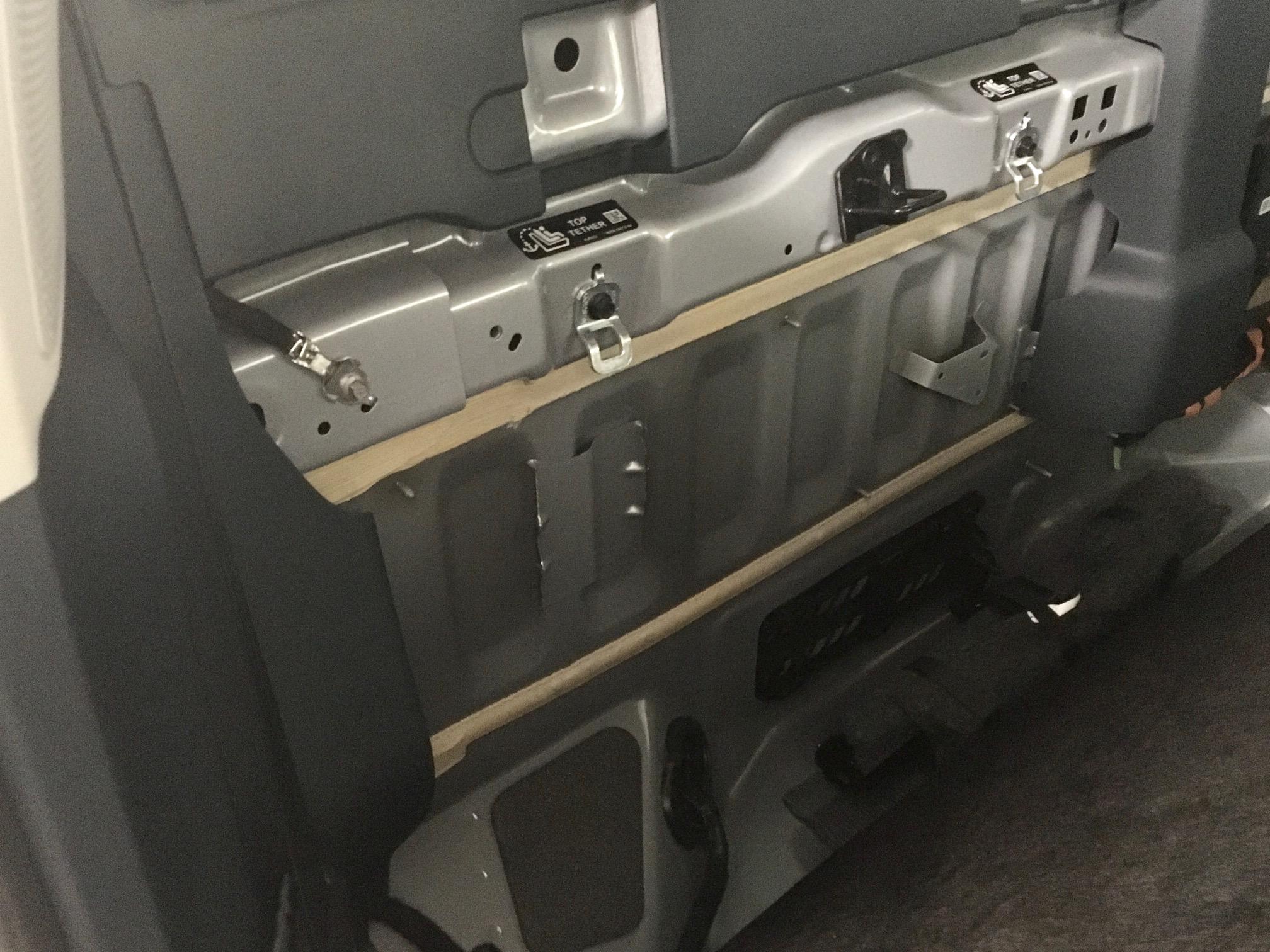 Ford Maverick Another method to mount Kicker Hideaway / amp board to back cabin wall Bracket Removal