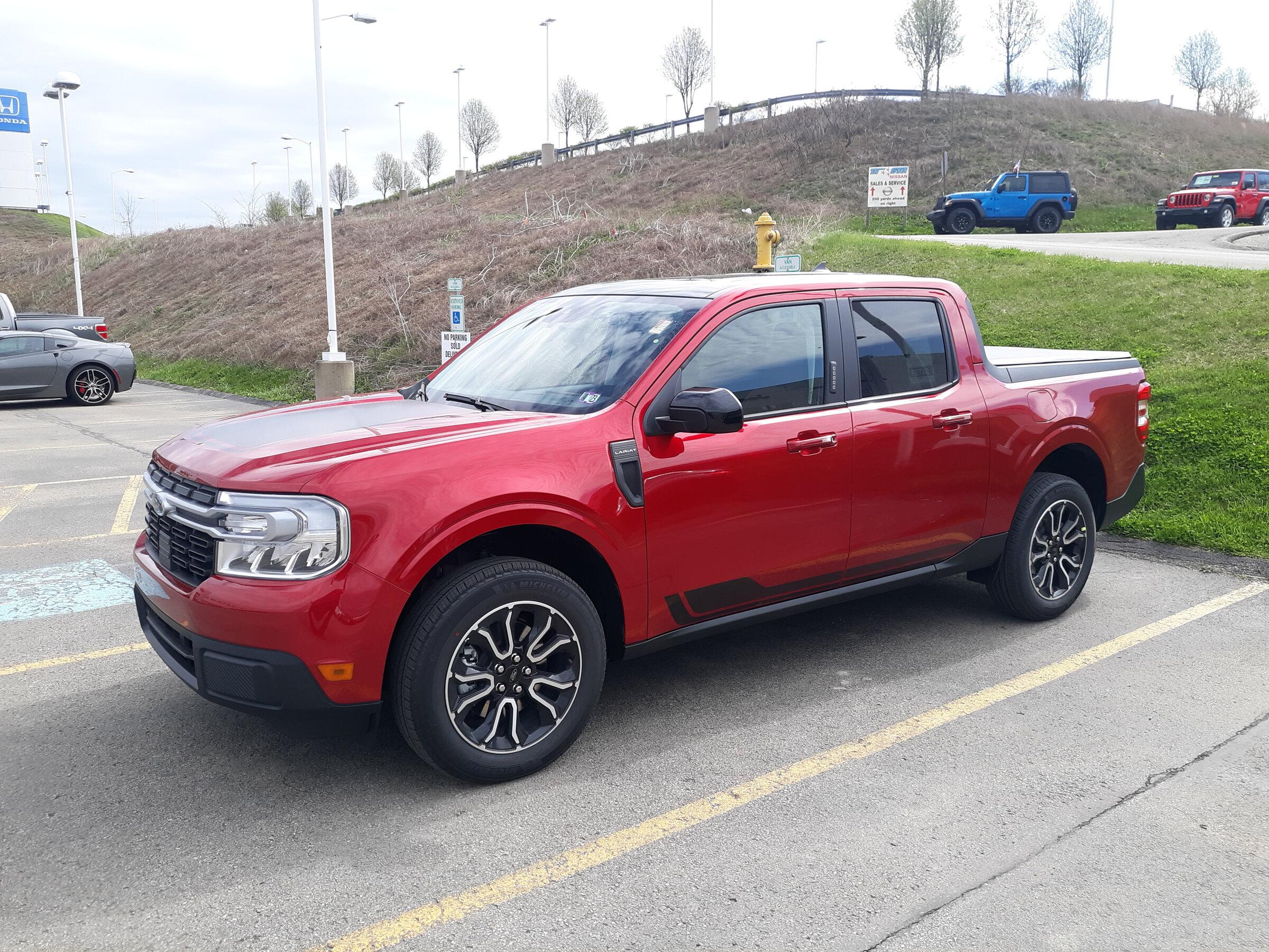Ford Maverick Picking up my Marerick Lariat tomorrow 20220416_103225