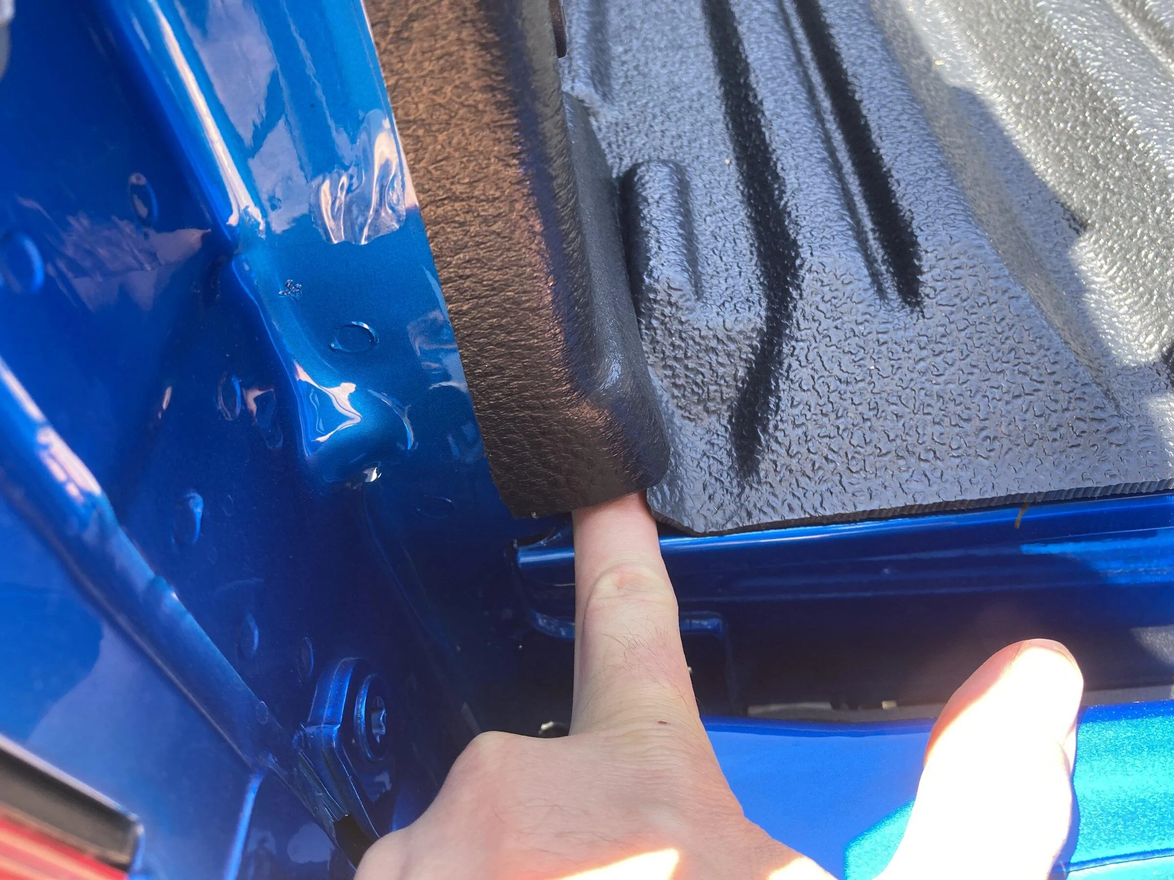 Ford Maverick Drop in bed liner installed better than expected! IMG_4722