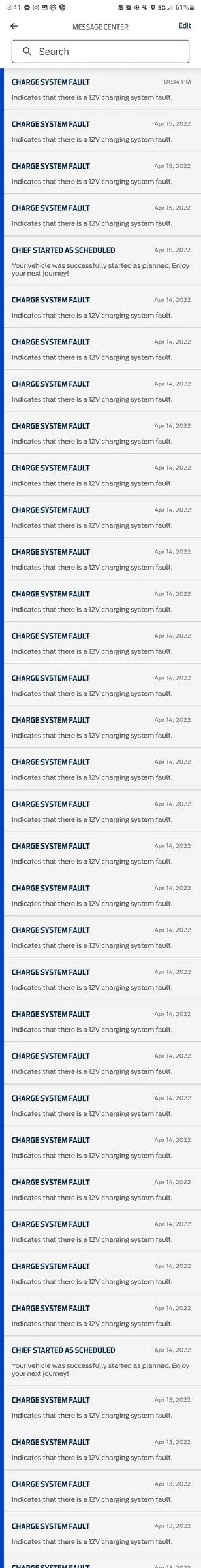 Ford Maverick Charging System Service Now Screenshot_20220418-154112_FordPass