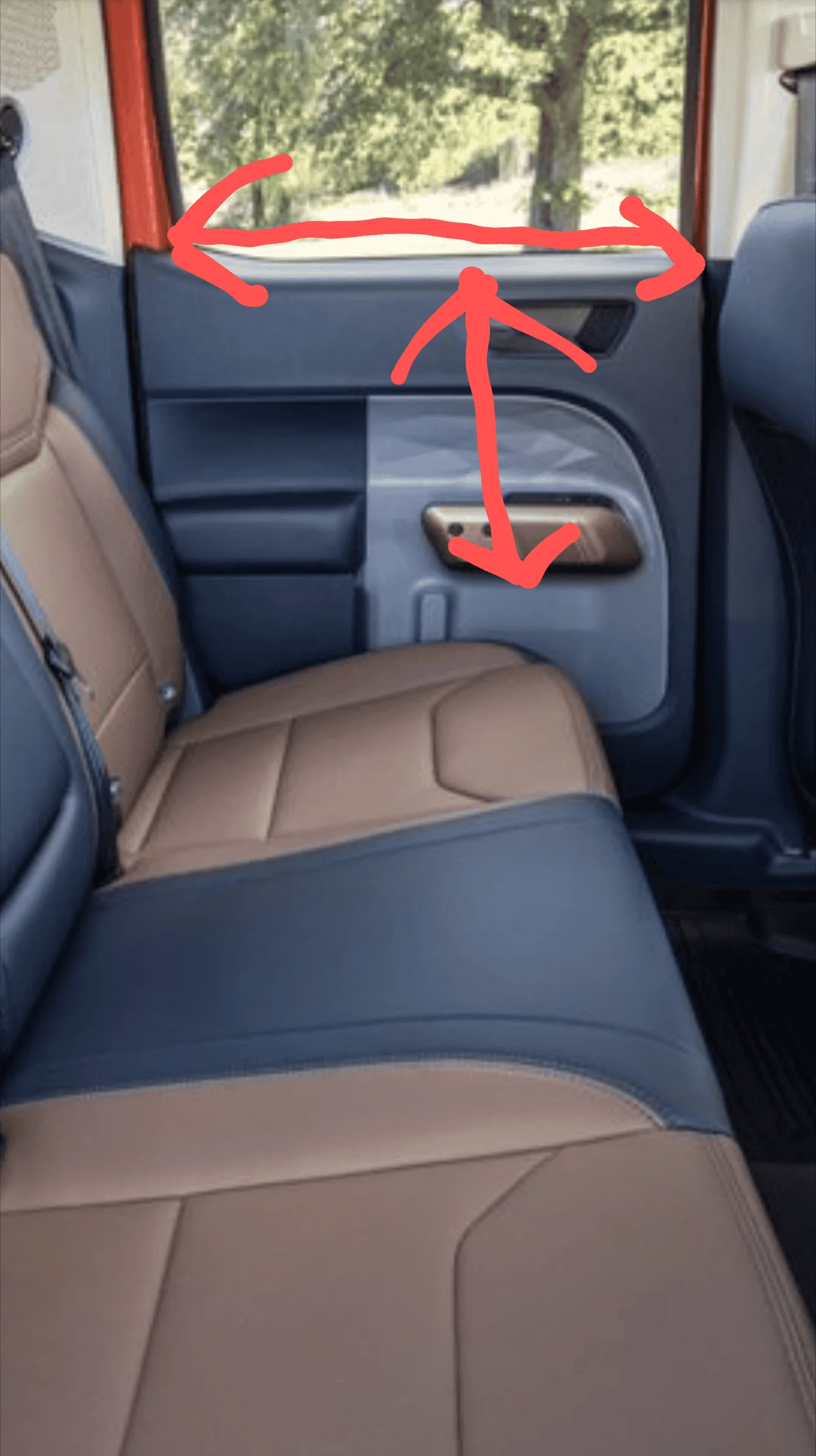 Ford Maverick Rear Door Interior Measurements Screenshot_20220418-123749~2