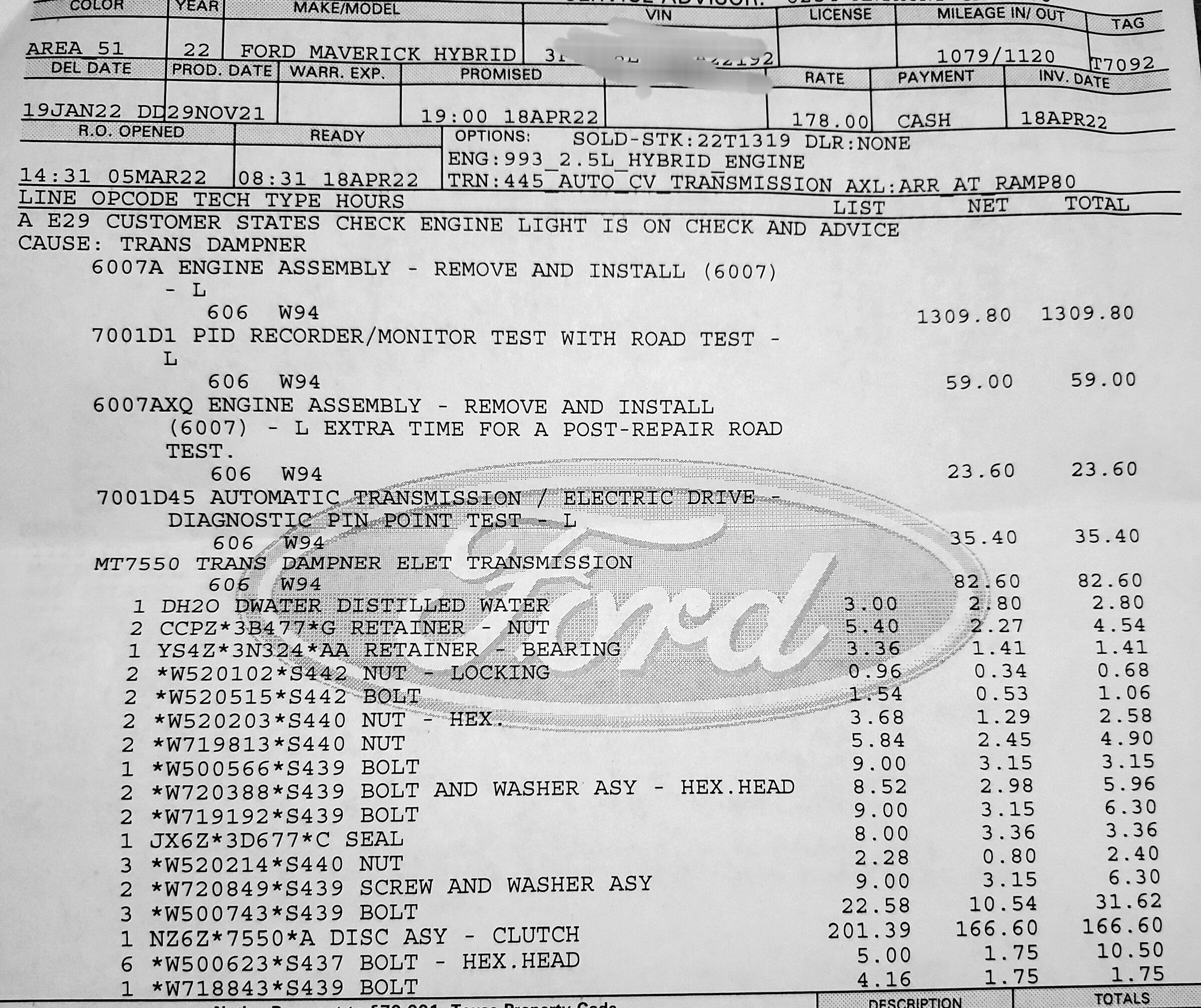 Ford Maverick 2.5 Hybrid: P0811 code OBD2 20220419_213802