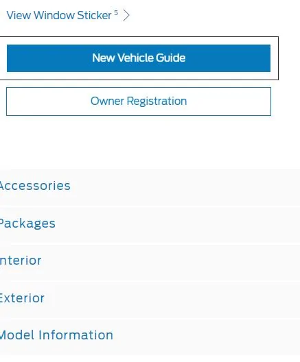 Ford Maverick Can You Access the New Vehicle Guide on VIN Tracker guid