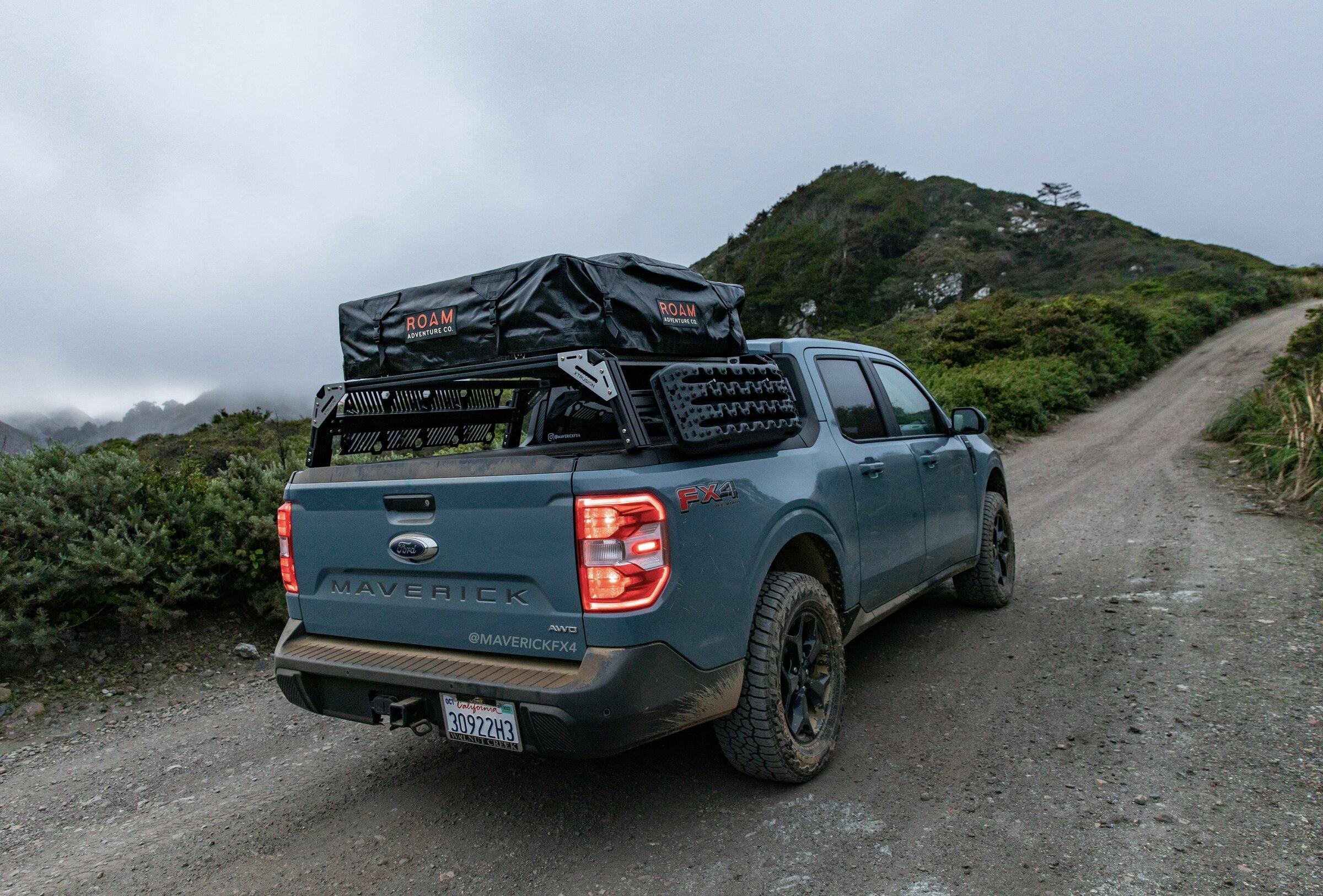 Ford Maverick Camping above the clouds with the Maverick (on  2” lift, 245/65 Wildpeaks, ROAM tent, Xtrusion Overland XTR1 rack)! 426BD4B8-3F7E-4164-A98D-8FE7935D0DE6