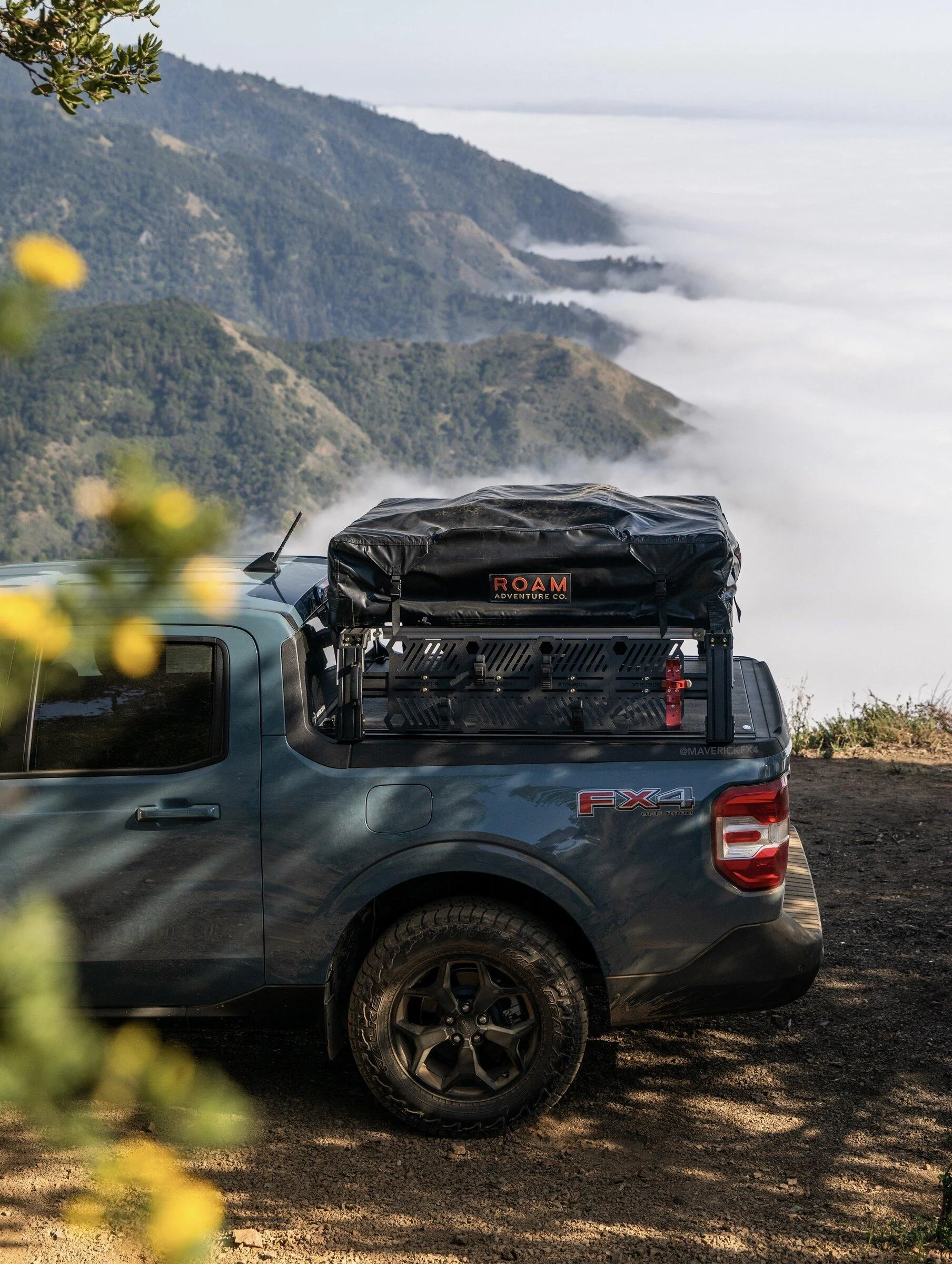 Ford Maverick Camping above the clouds with the Maverick (on  2” lift, 245/65 Wildpeaks, ROAM tent, Xtrusion Overland XTR1 rack)! 8CDF1EB9-2ED2-428E-A71A-10174C9ECE16