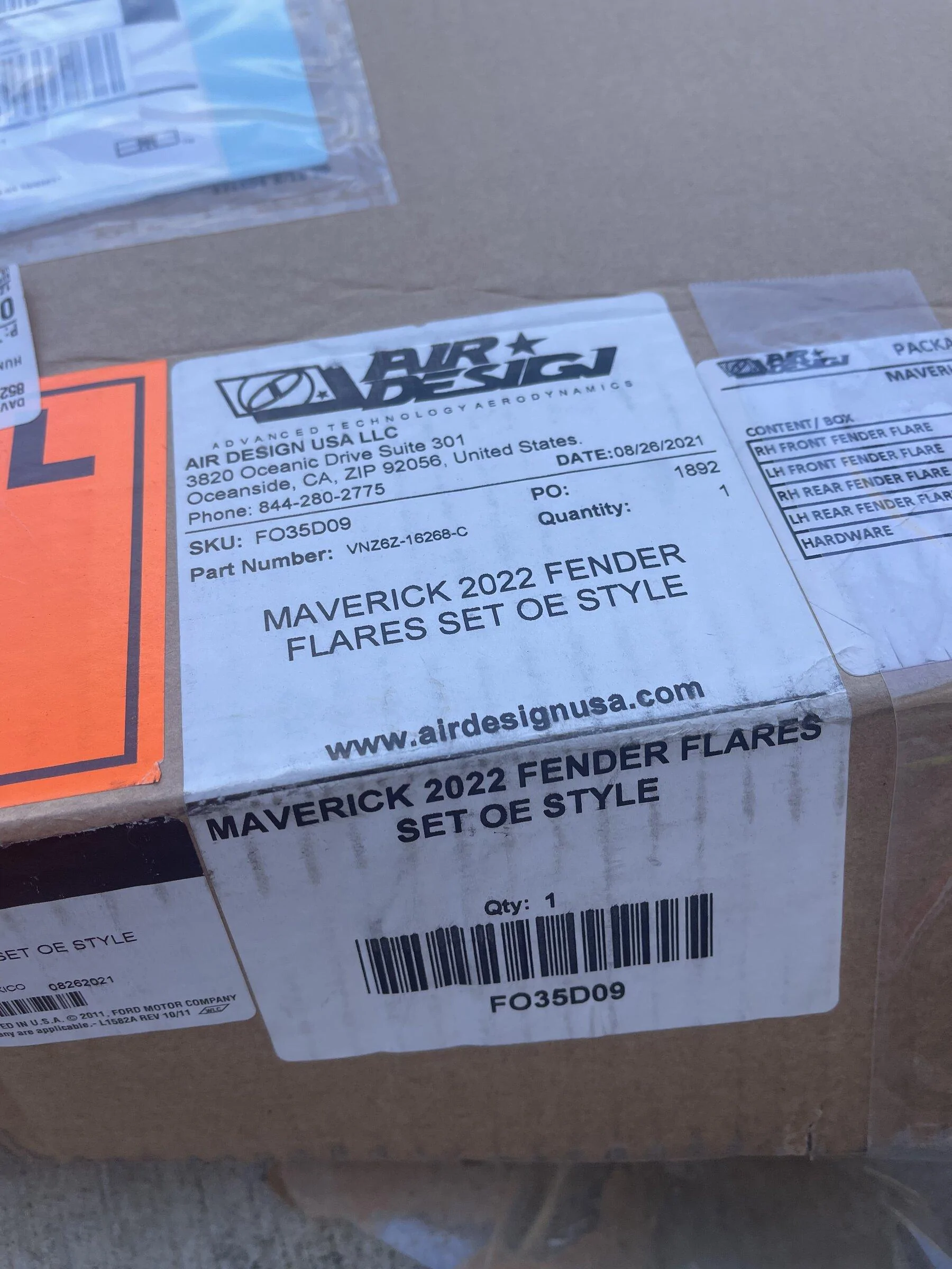 Ford Maverick OEM Fender Flares and Rokblokz Mudflap 877983CF-D3A4-4481-BE50-D57EA33C95D9