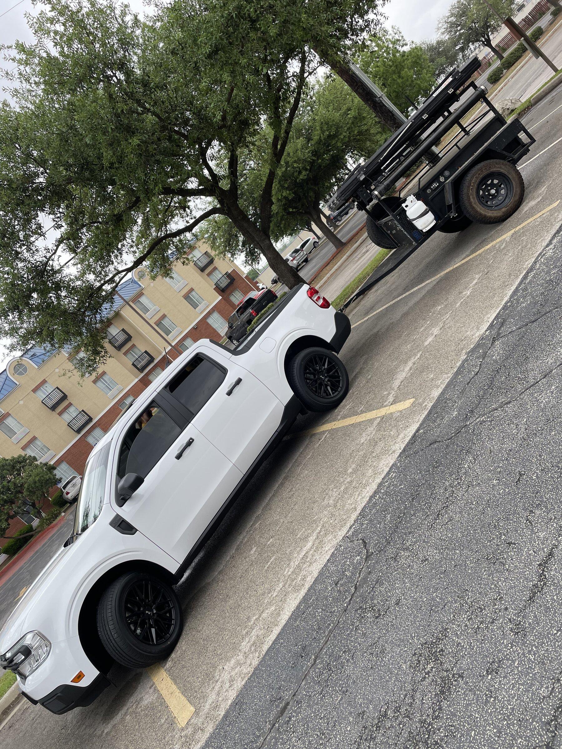 Ford Maverick Overland Trailer behind the Maverick! A44593CE-88C6-4B71-A202-D7B7B1FFD39B