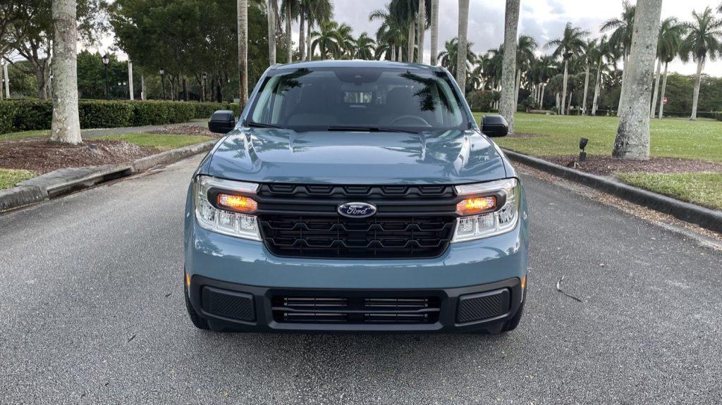 Ford Maverick FORD MAVERICK DISCOUNT OFFERS 2.9% APR DURING APRIL 2022 Exterior-002-front-headlights-grille-hood-1024x575