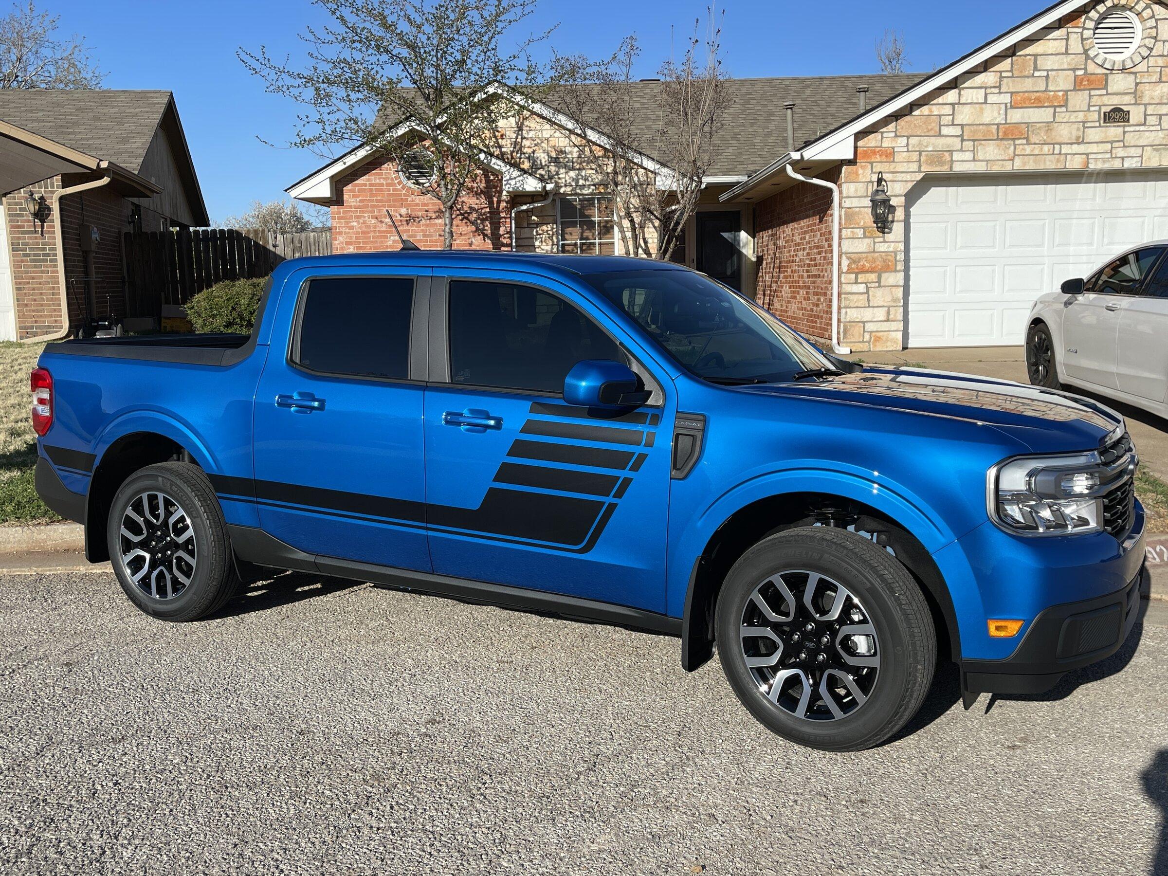 Ford Maverick Decals on a maverick 0266319C-7068-4D53-B623-BB333ACDABD8