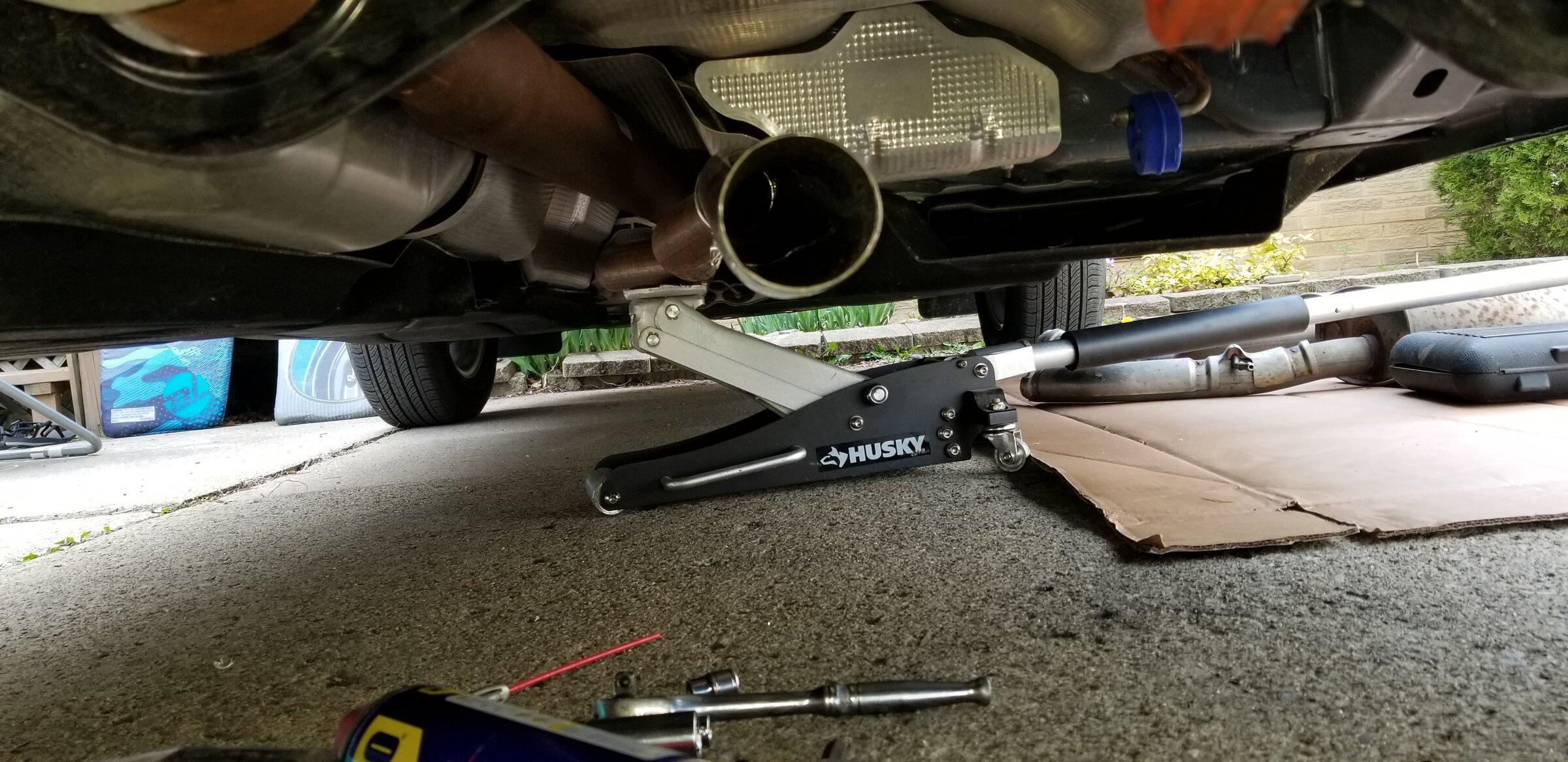 Ford Maverick Rear sway bar & mrt exhaust installed 20220424_160614