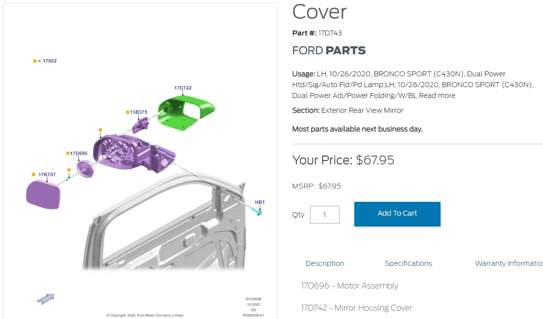 Ford Maverick The Brazilian version gets better side mirrors.  How hard would it be to order these? 1650914067813