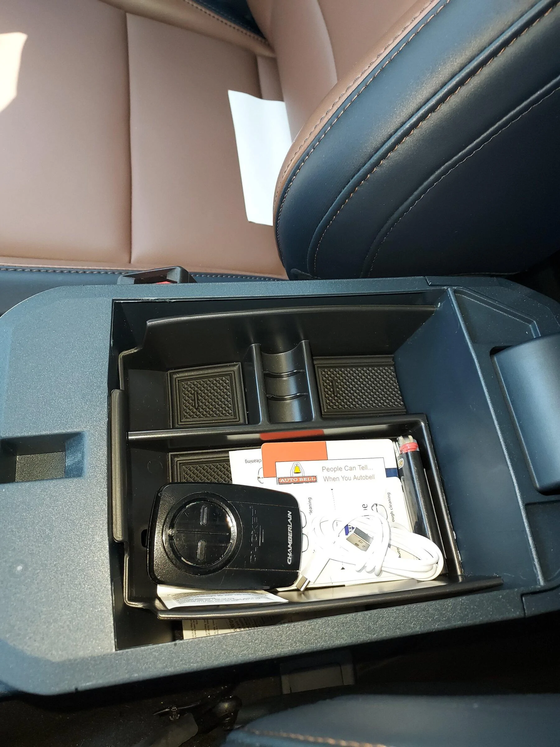 Ford Maverick Center console organizer 20220426_095919