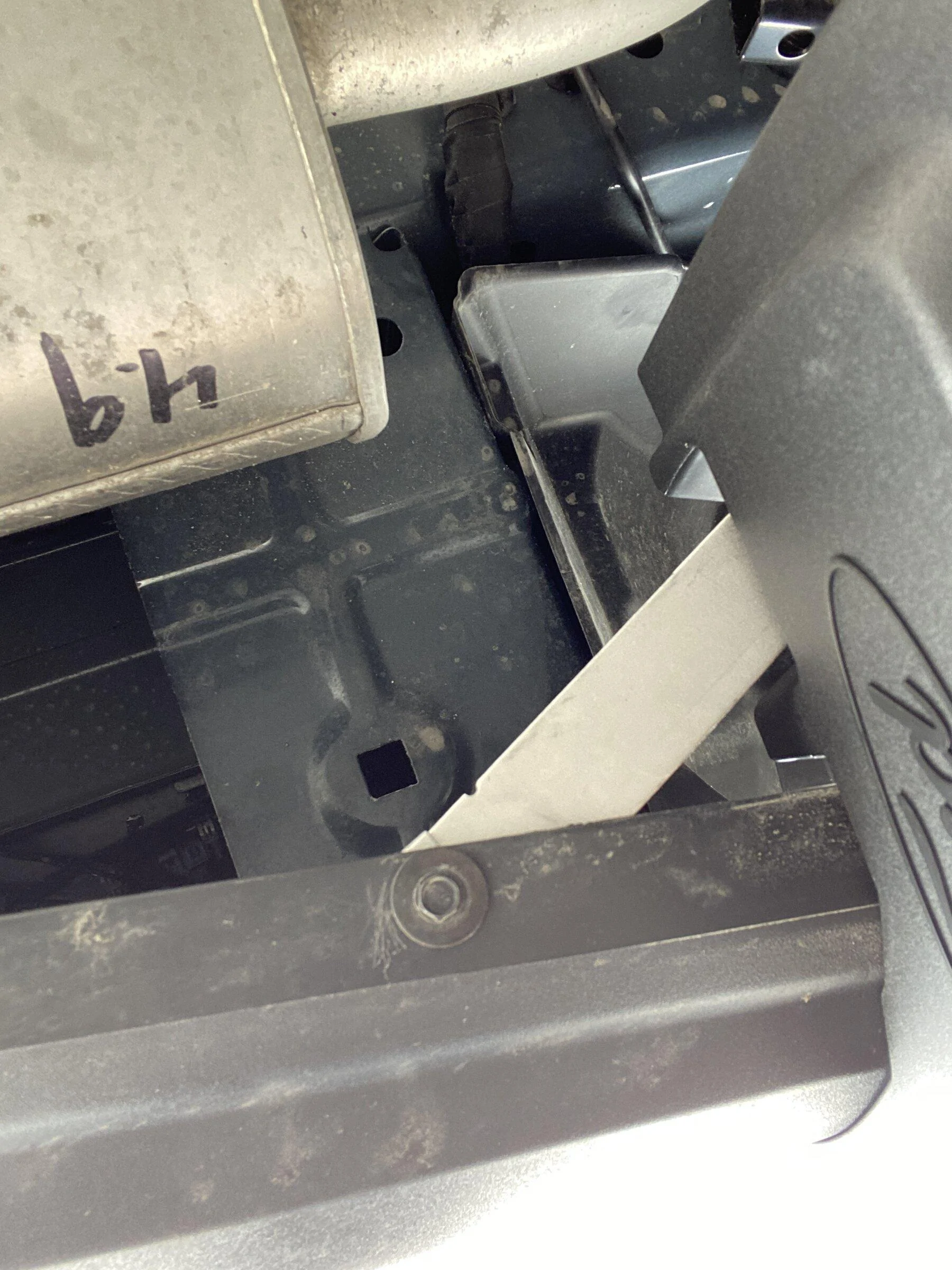 Ford Maverick Ford mud flaps installed on Alto Blue Maverick 3AB04FD8-8BC2-4B2B-B424-E72D6F408FF3