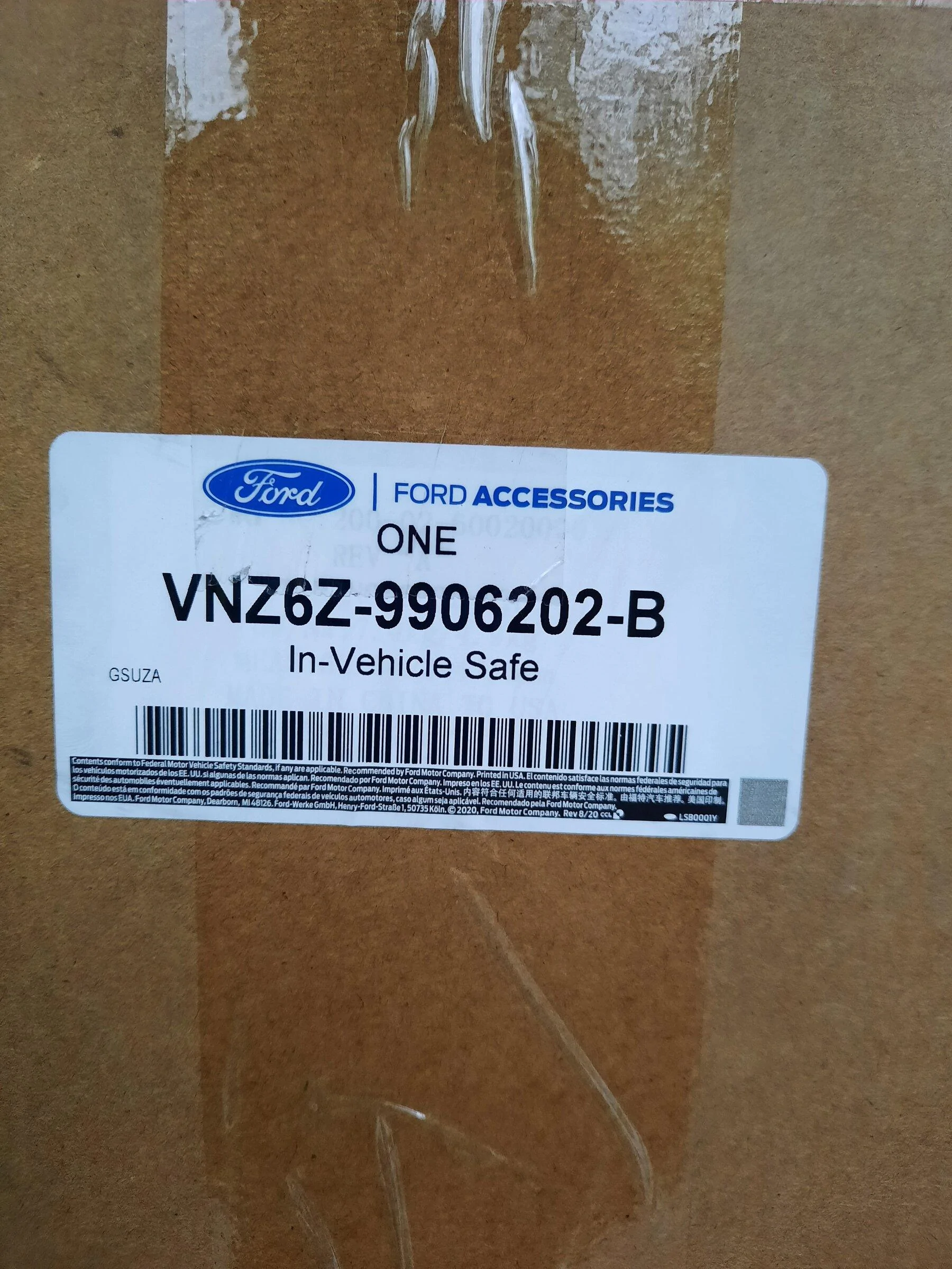 Ford Maverick Rear Seat Vault Safe installed 20220427_055340