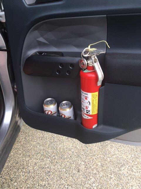 Ford Maverick Good place for fire extinguisher? image0
